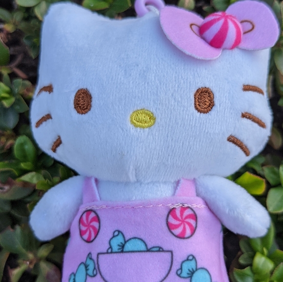 Hello Kitty Plush Dangler Bundle of 3 for keychain/backpack 4" tall - Picture 5 of 9